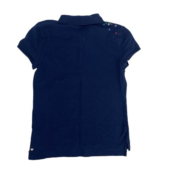 Polo Ralph Lauren Kids Girls Navy Floral Polo Shirt Size XL (16) - Picture 8 of 8